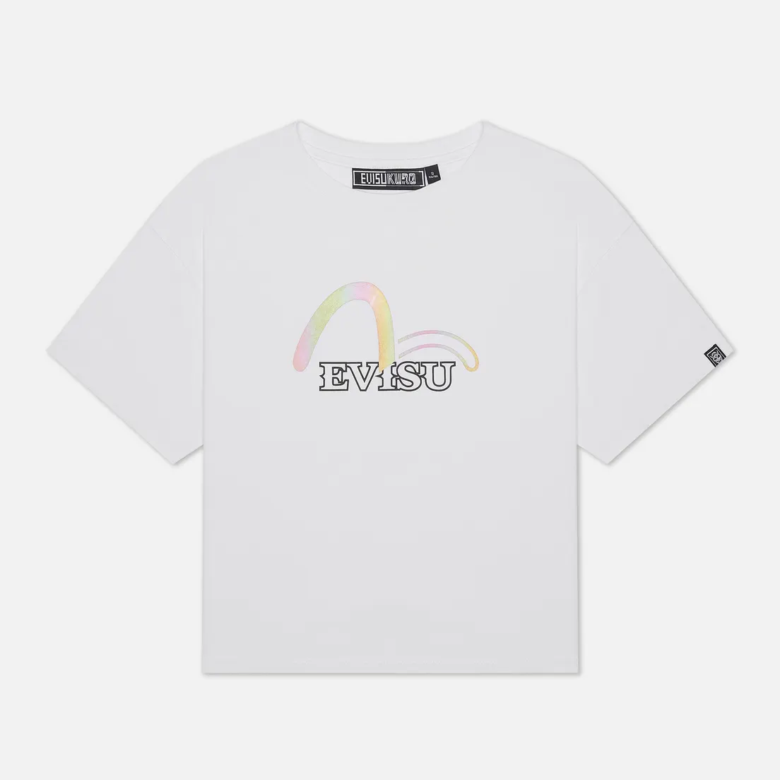 Evisu Женская футболка Evisukuro Seagull Crystal Branding