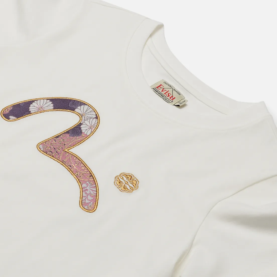 Evisu Женская футболка Heritage Brocade Inserted Seagull