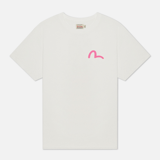 Женская футболка Evisu Heritage Daruma Printed Off White