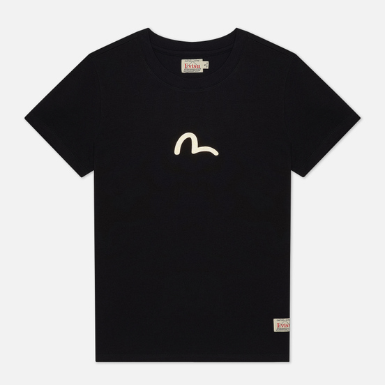 Женская футболка Evisu Heritage Tiger & Kamon Foil Printed Black