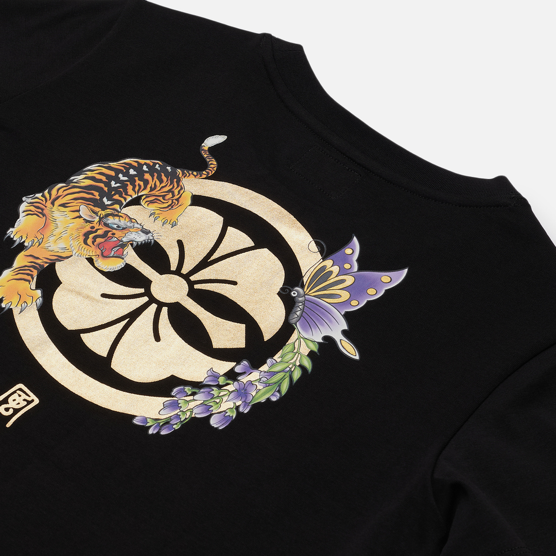 Evisu Женская футболка Heritage Tiger & Kamon Foil Printed