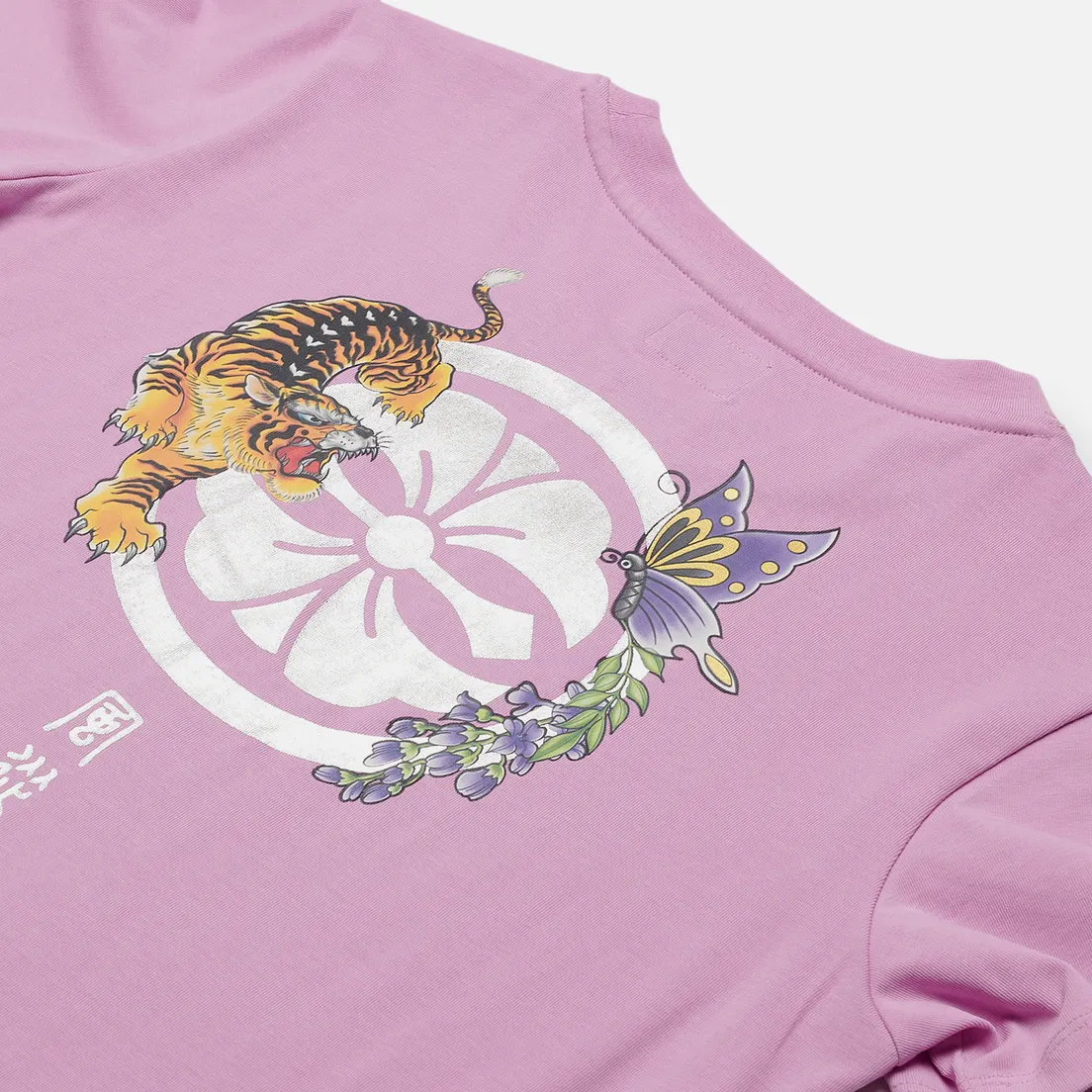 Evisu Женская футболка Heritage Tiger & Kamon Foil Printed
