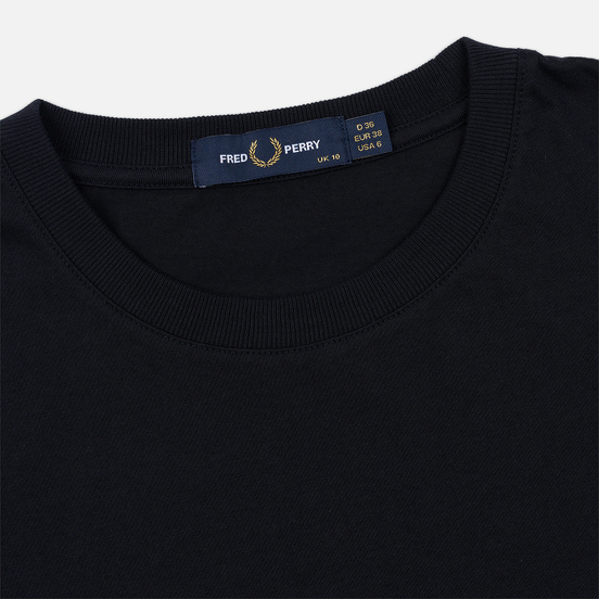 Женская футболка Fred Perry Embroidered Panel Navy