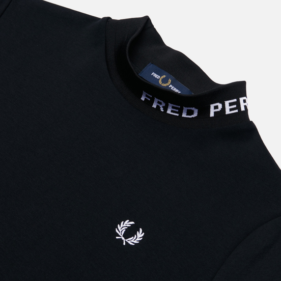 Женская футболка Fred Perry High Neck Black