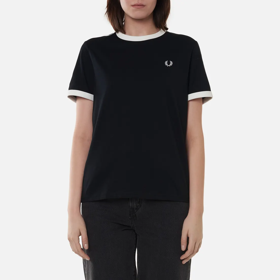 Fred Perry Женская футболка Laurel Sports Authentic Taped Ringer