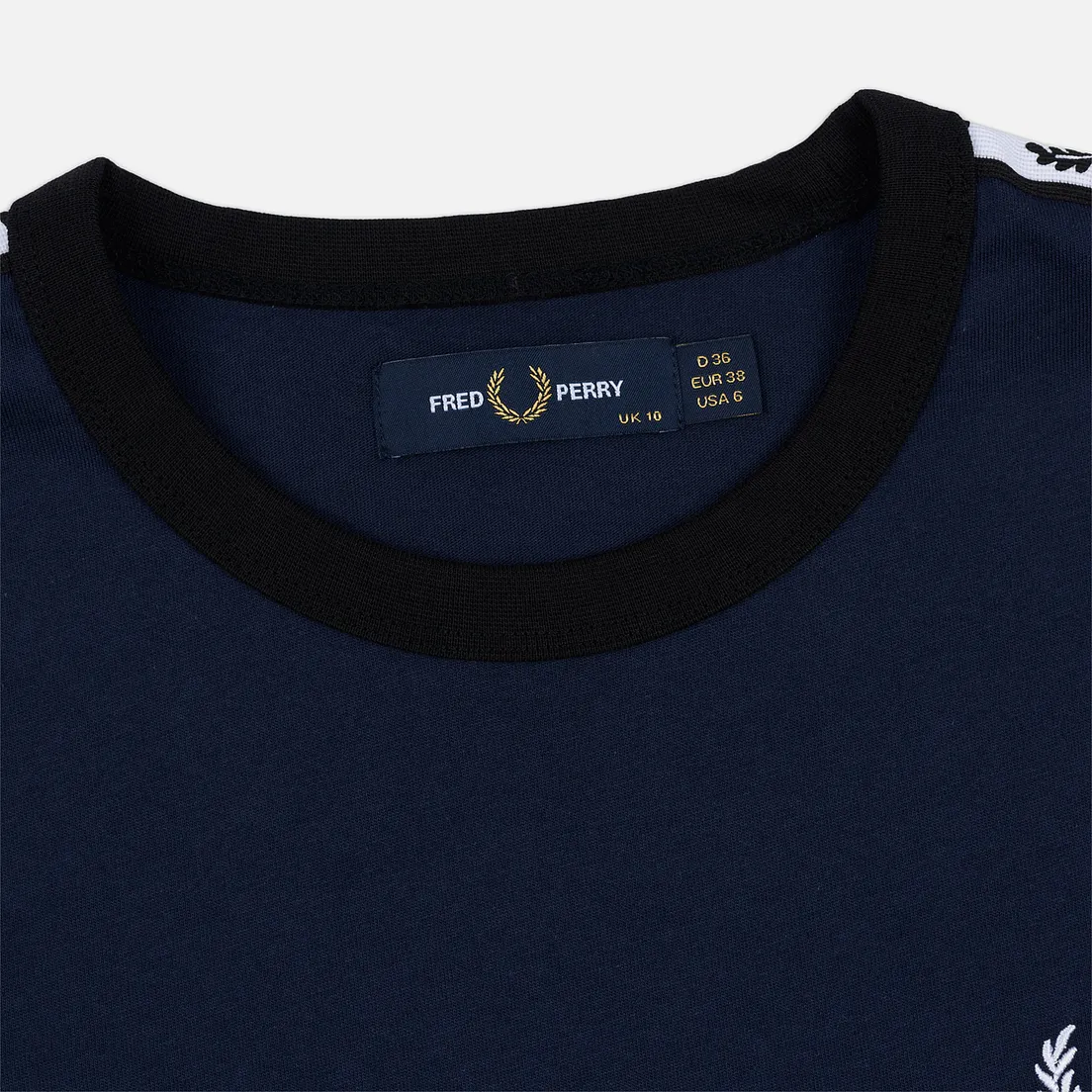 Fred Perry Женская футболка Laurel Sports Authentic Taped Ringer