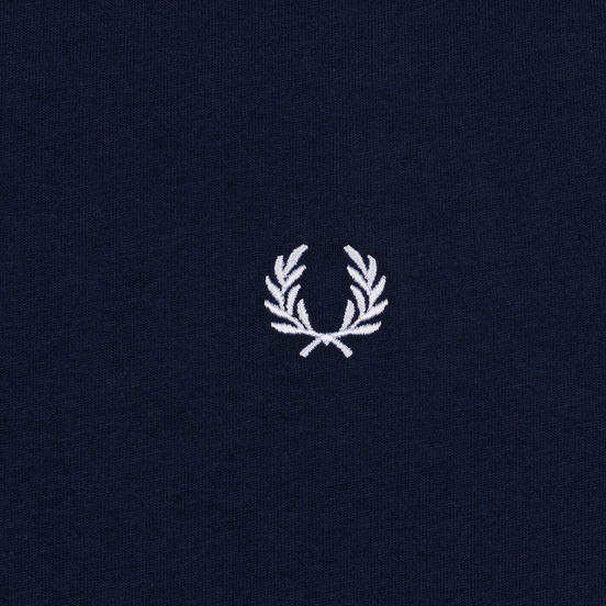 Женская футболка Fred Perry Laurel Sports Authentic Taped Ringer Dark Carbon