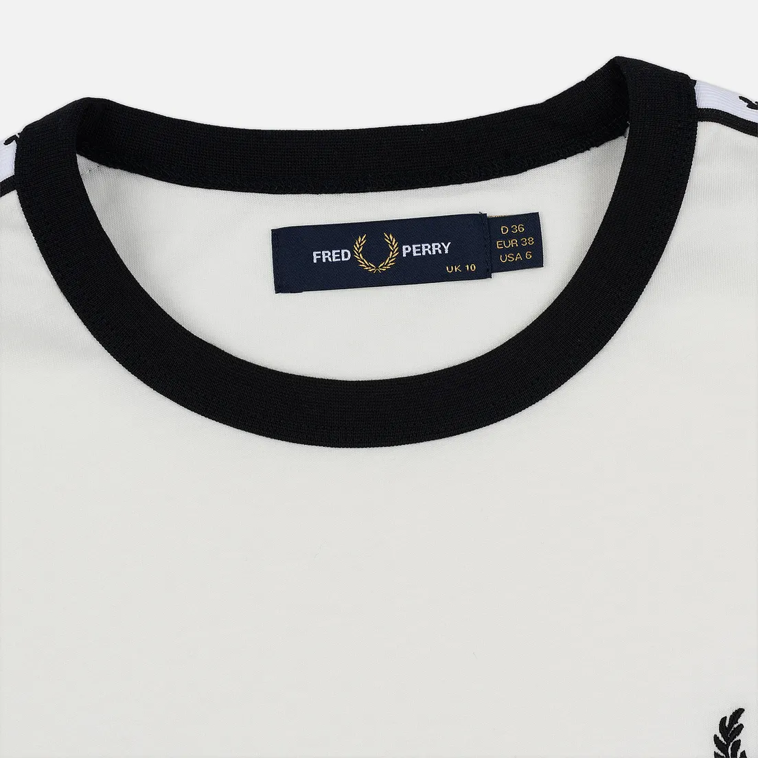 Fred Perry Женская футболка Laurel Sports Authentic Taped Ringer