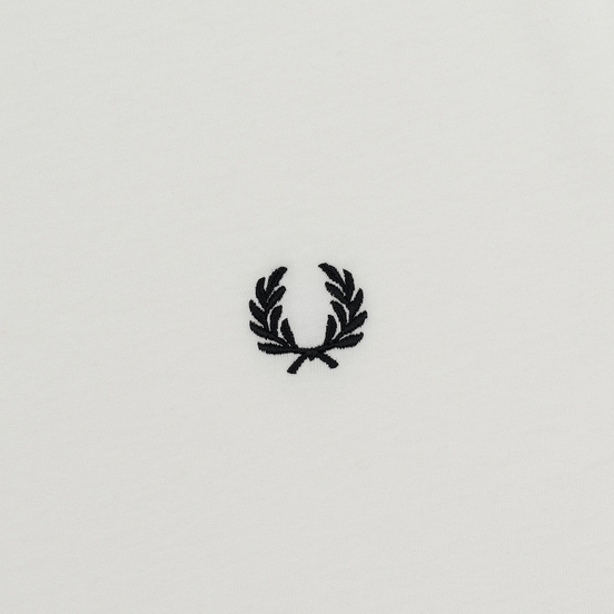 Женская футболка Fred Perry Laurel Sports Authentic Taped Ringer Snow White