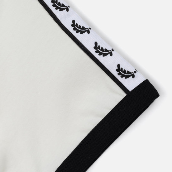 Женская футболка Fred Perry Laurel Sports Authentic Taped Ringer Snow White