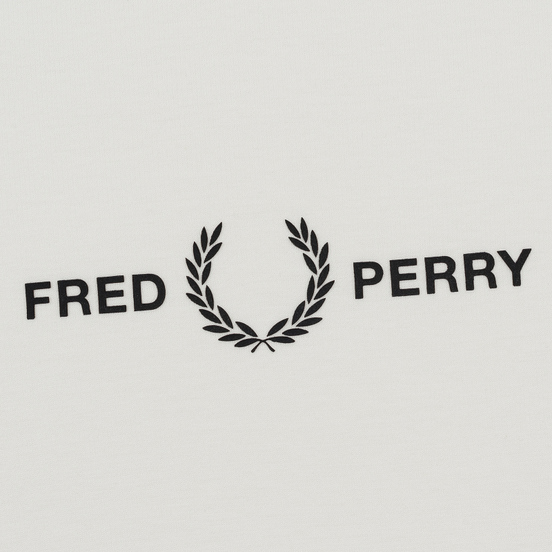 Женская футболка Fred Perry Printed High Neck Snow White