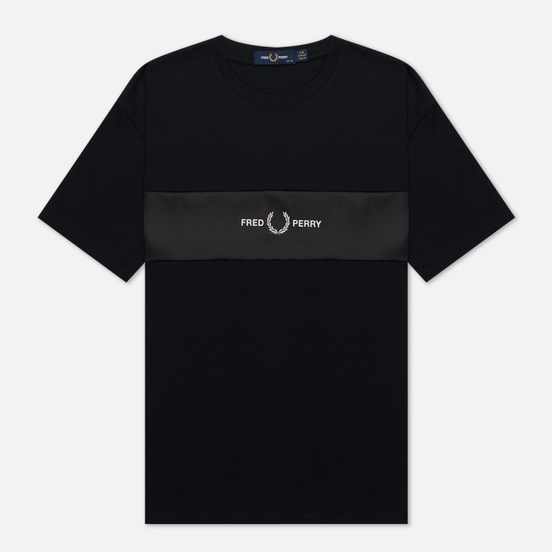 Женская футболка Fred Perry Satin Trim Black