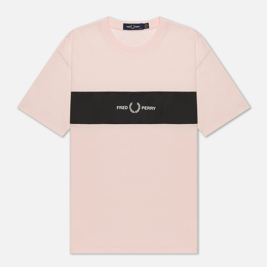 Женская футболка Fred Perry Satin Trim Iced Pink