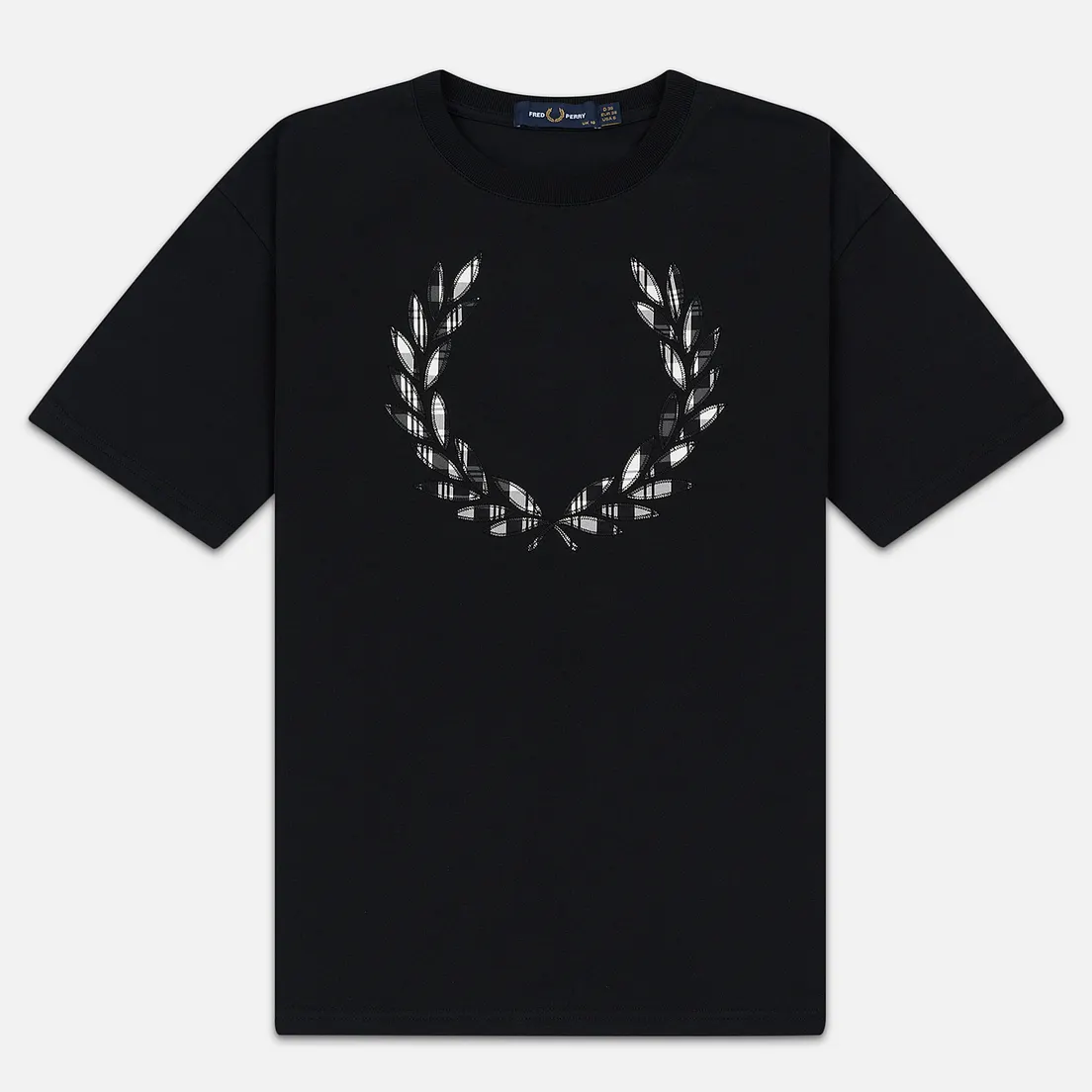 Fred Perry Женская футболка Tartan Laurel Wreath
