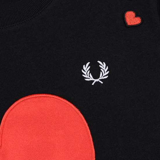 Женская футболка Fred Perry x Amy Winehouse Heart Detail Black