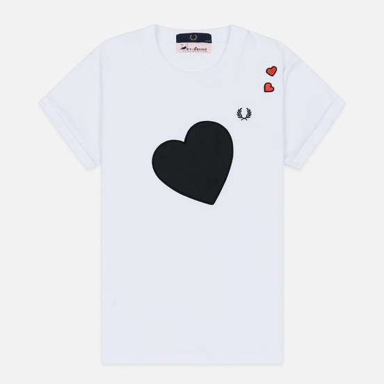 Женская футболка Fred Perry x Amy Winehouse Heart Detail White
