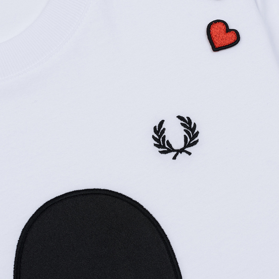 Женская футболка Fred Perry x Amy Winehouse Heart Detail White