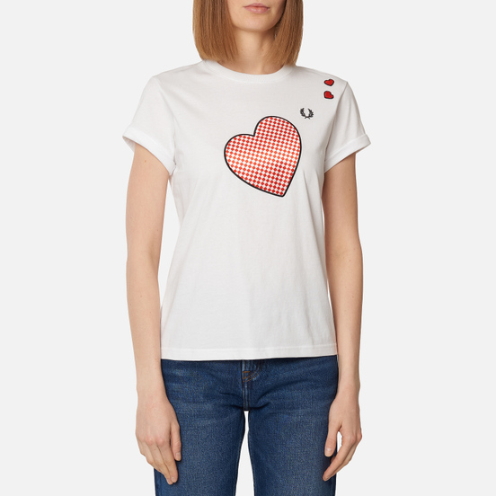 Женская футболка Fred Perry x Amy Winehouse Printed White