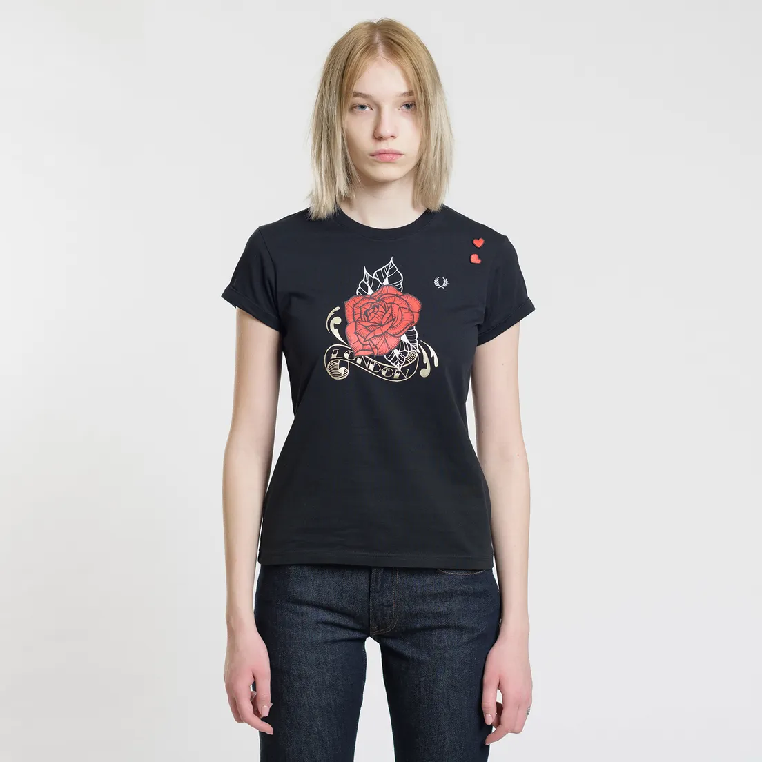 Fred Perry Женская футболка x Amy Winehouse Rose Print