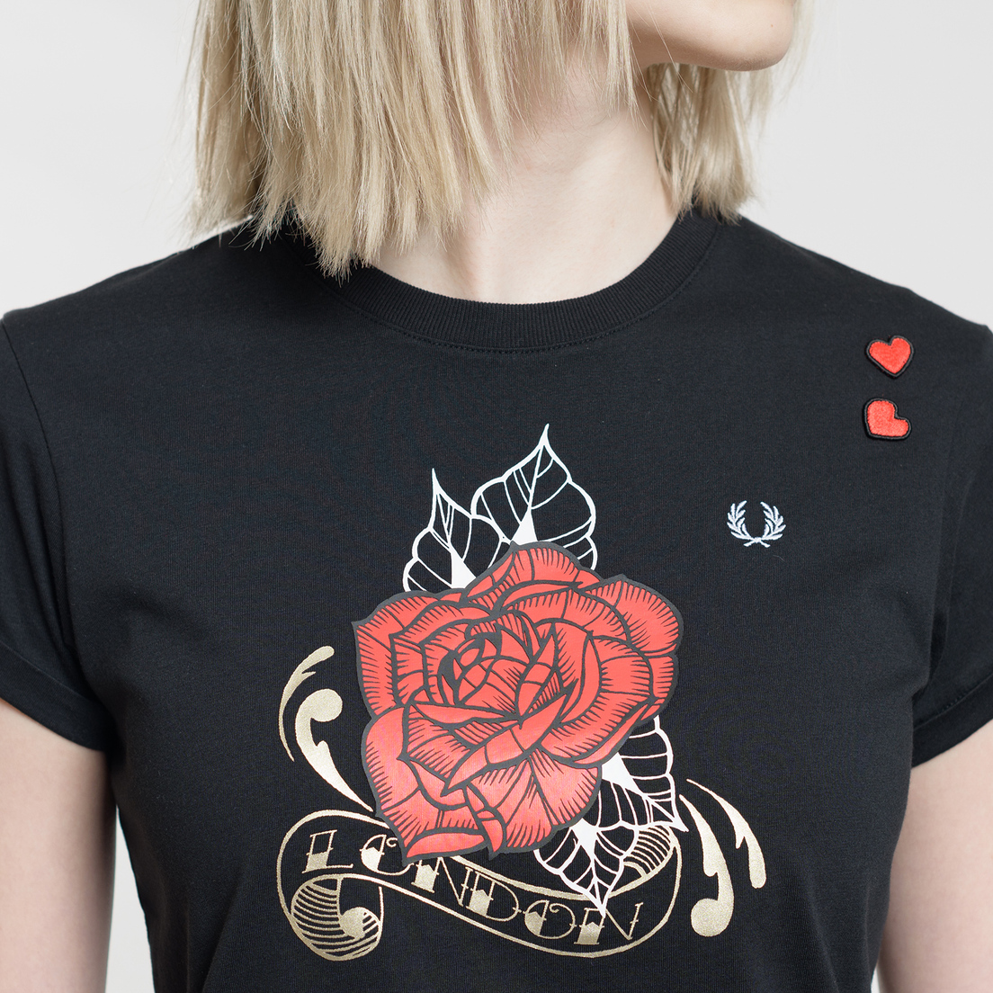 Fred Perry Женская футболка x Amy Winehouse Rose Print