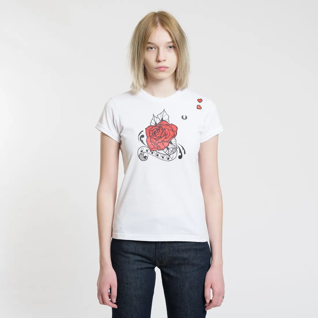 Fred Perry Женская футболка x Amy Winehouse Rose Print