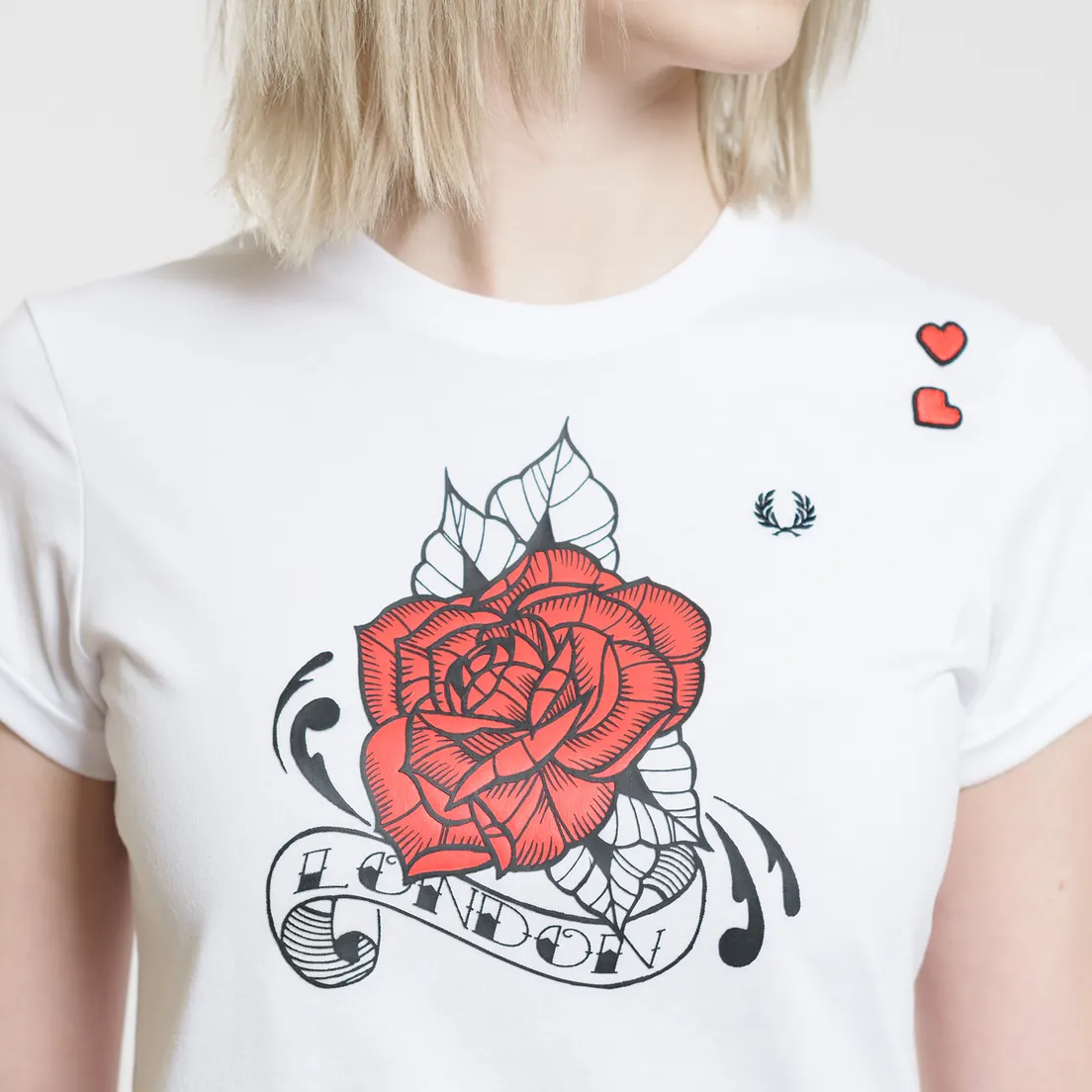 Fred Perry Женская футболка x Amy Winehouse Rose Print