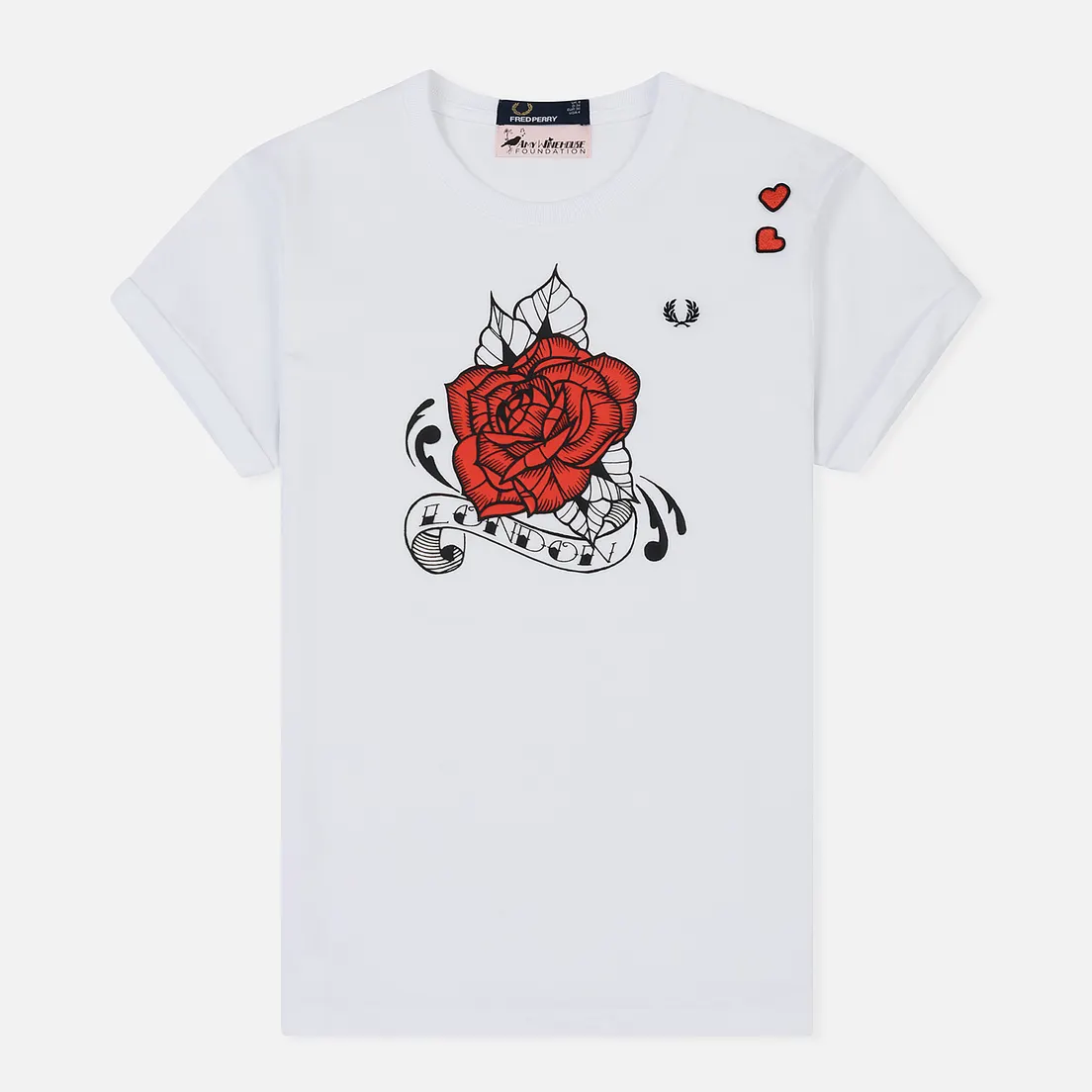 Fred Perry Женская футболка x Amy Winehouse Rose Print