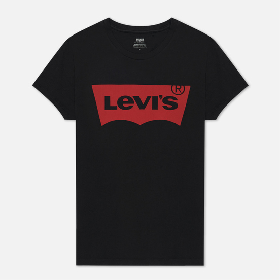Женская футболка Levi's The Perfect Large Batwing Black Graphic
