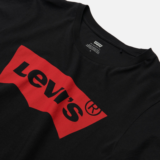 Женская футболка Levi's The Perfect Large Batwing Black Graphic