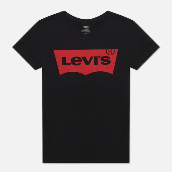 Женская футболка Levi's The Perfect Large Batwing Black Graphic