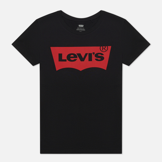 Женская футболка Levi's, цвет чёрный, размер XS