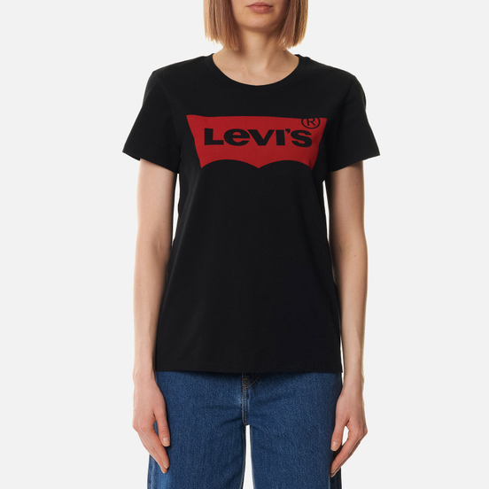 Женская футболка Levi's The Perfect Large Batwing Black Graphic