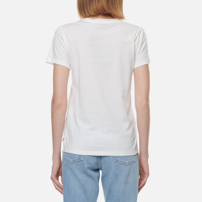 Женская футболка Levi's, цвет белый, размер XS 17369-0053 The Perfect Large Batwing - фото 4