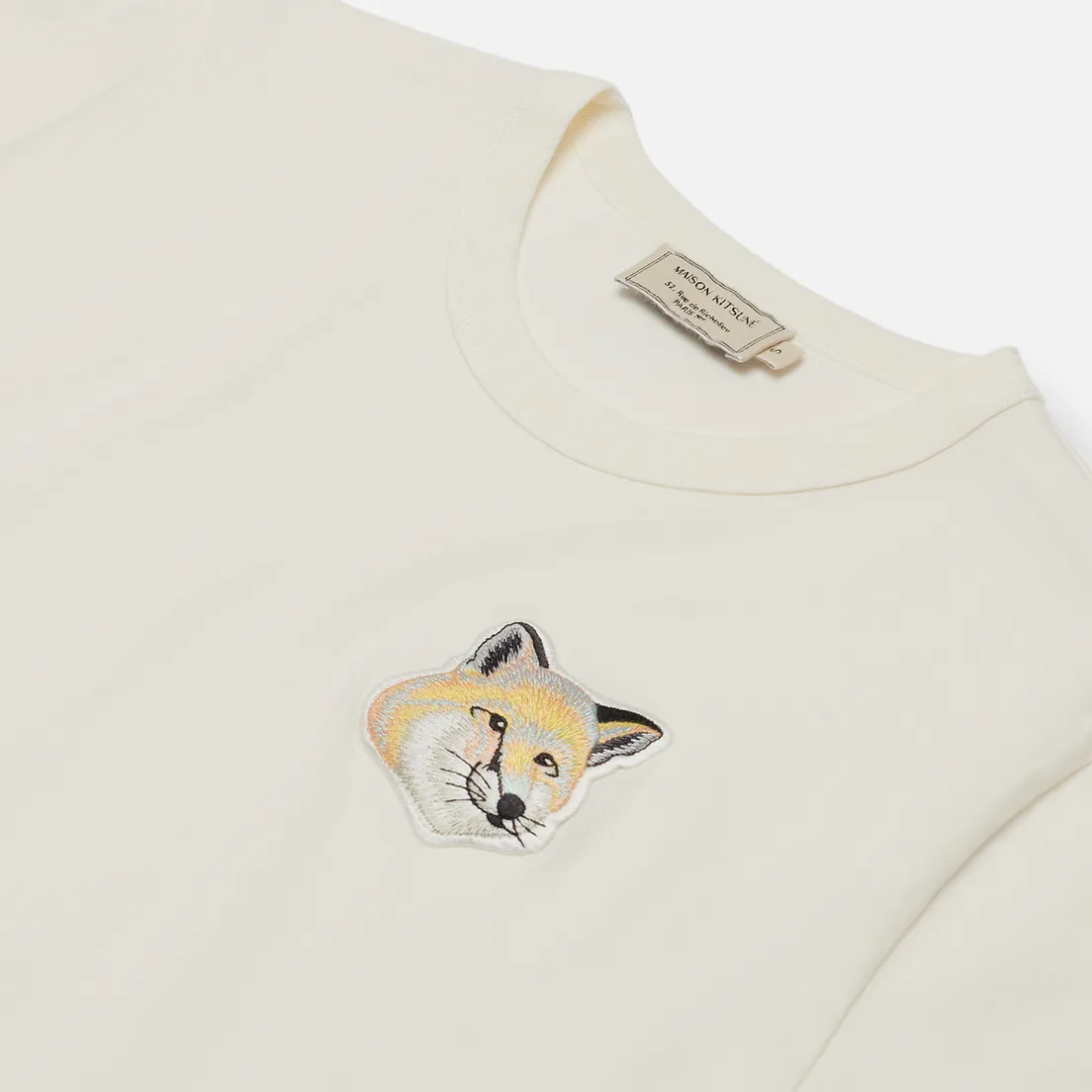 Maison Kitsune Женская футболка Big Pastel Fox Head Patch
