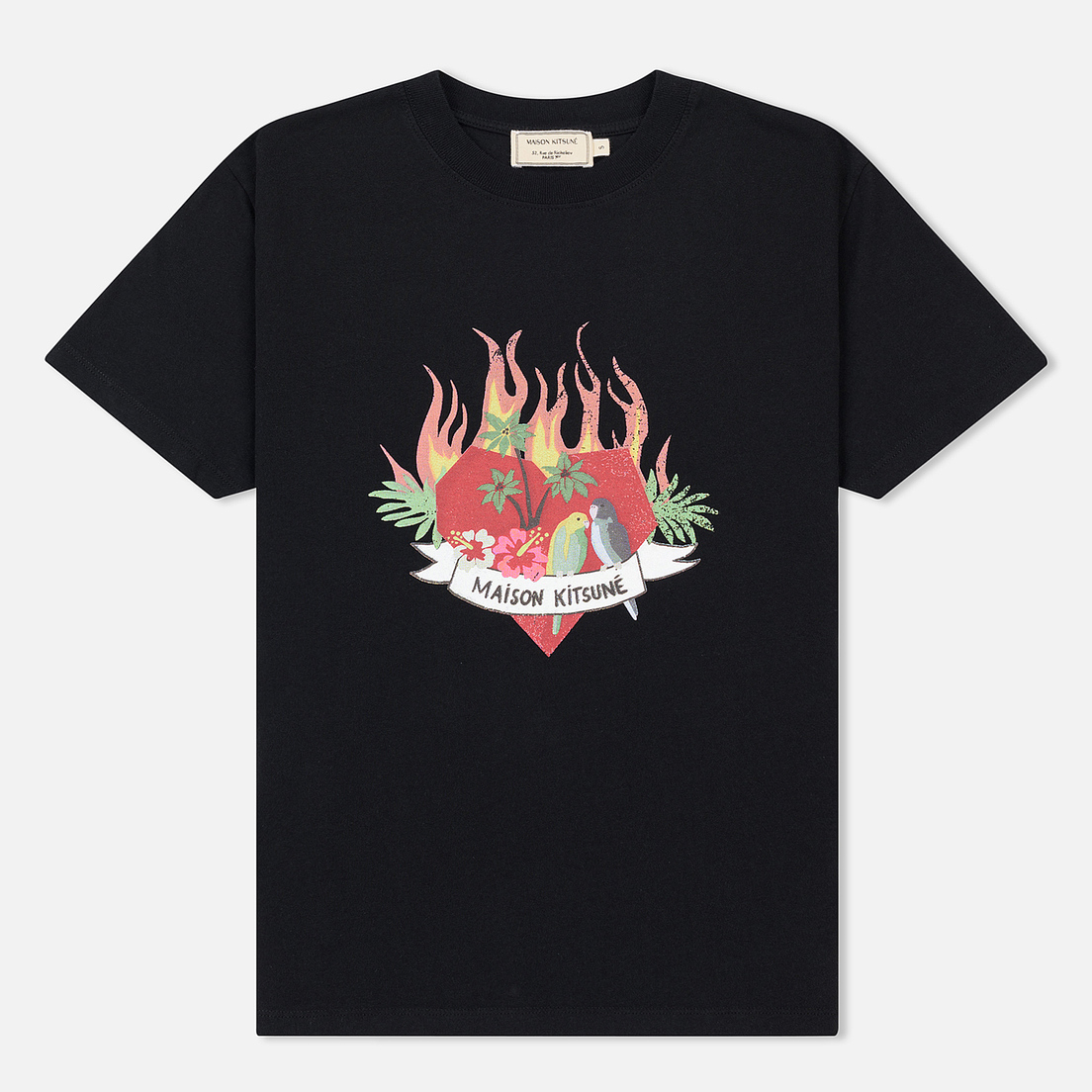 Maison Kitsune Женская футболка Burning Heart