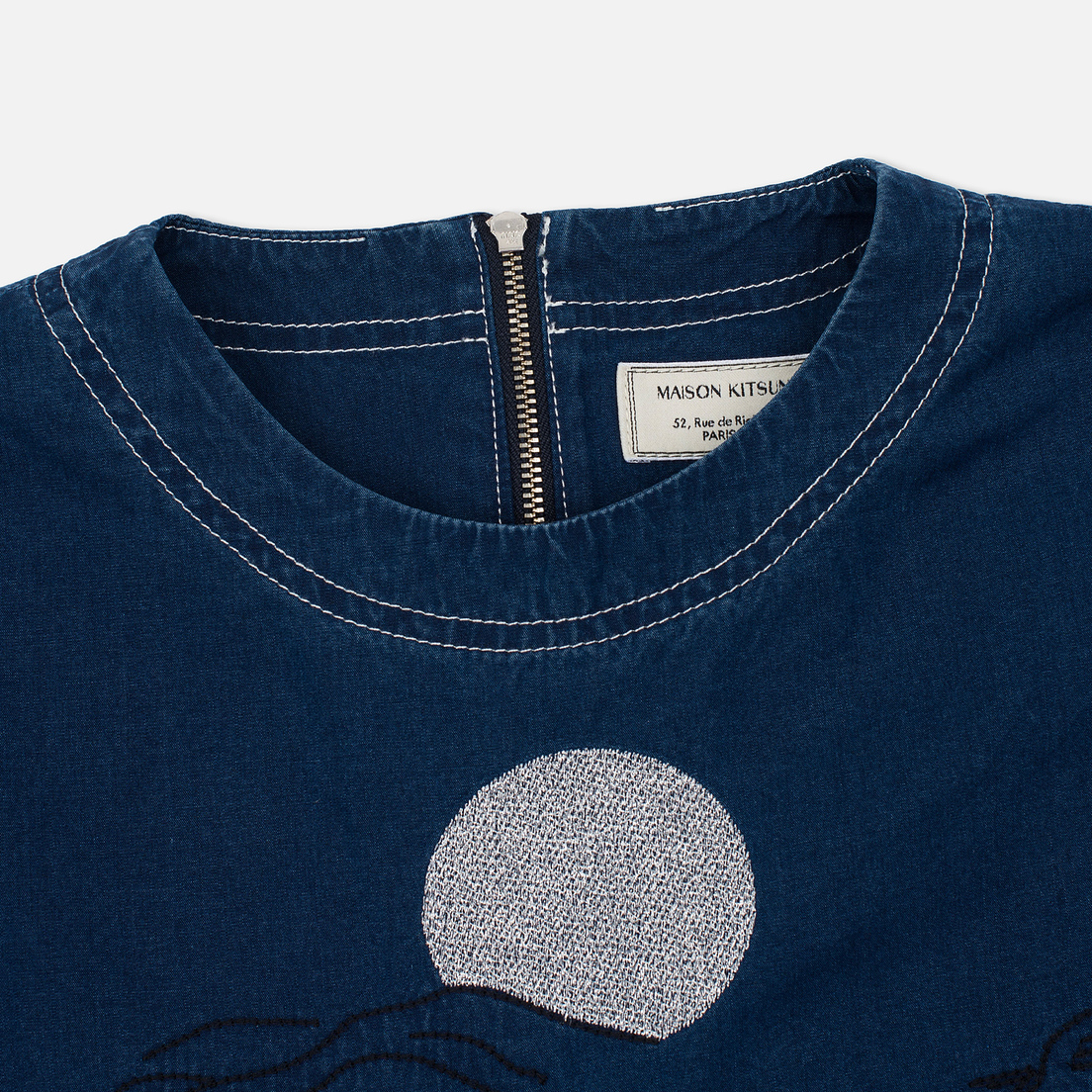 Maison Kitsune Женская футболка Embroidery