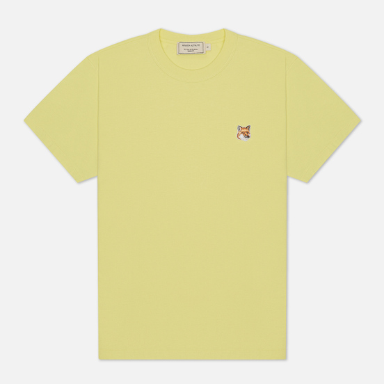 Женская футболка Maison Kitsune Fox Head Patch Lemon