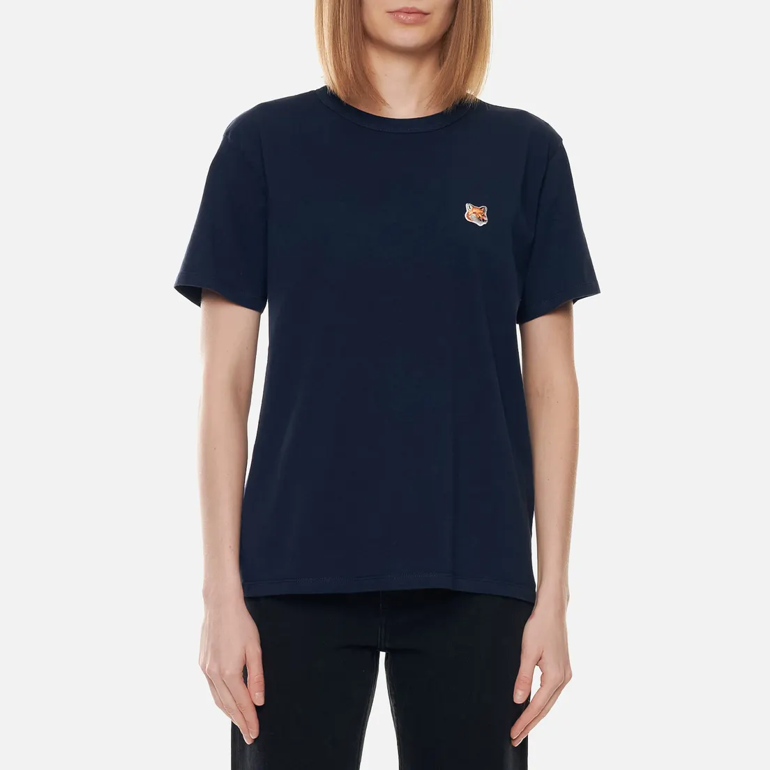 Maison Kitsune Женская футболка Fox Head Patch