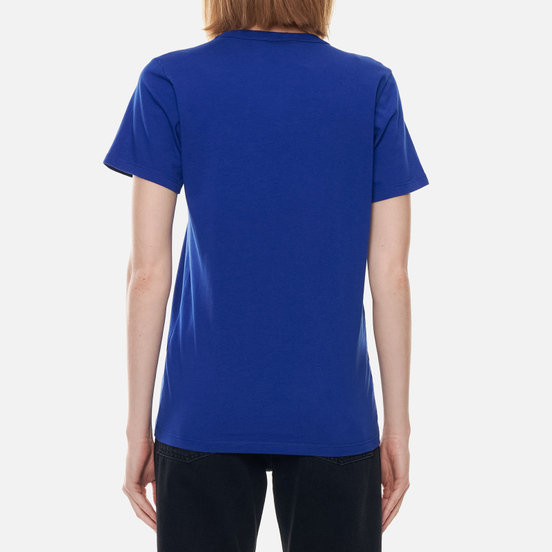 Женская футболка Maison Kitsune Fox Head Patch Royal Blue