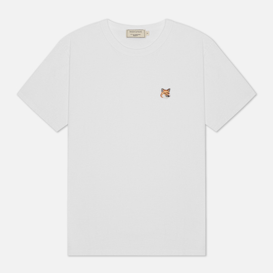 Женская футболка Maison Kitsune Fox Head Patch White