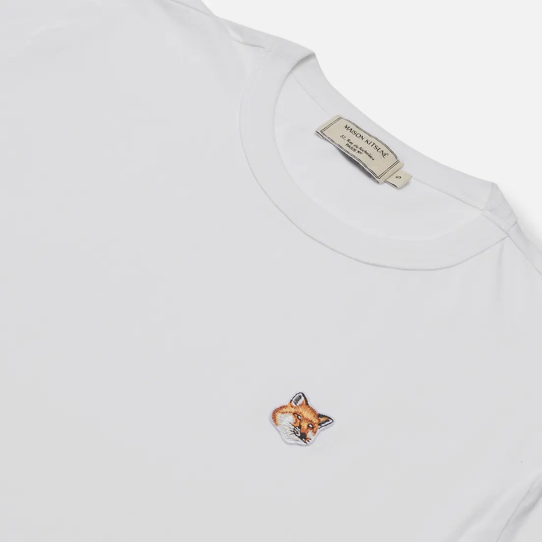 Maison Kitsune Женская футболка Fox Head Patch