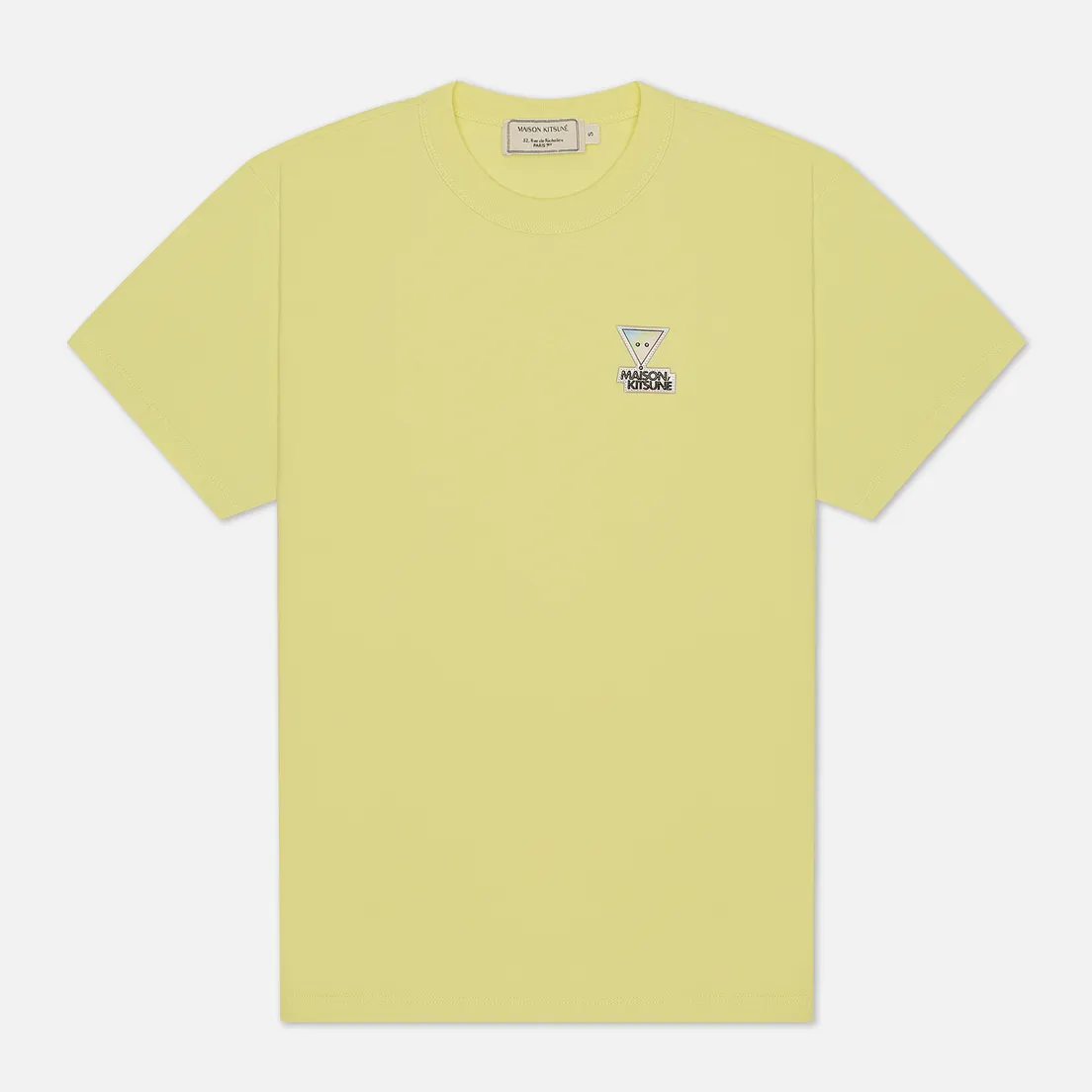 Maison Kitsune Женская футболка Hologram Triangle Fox Patch