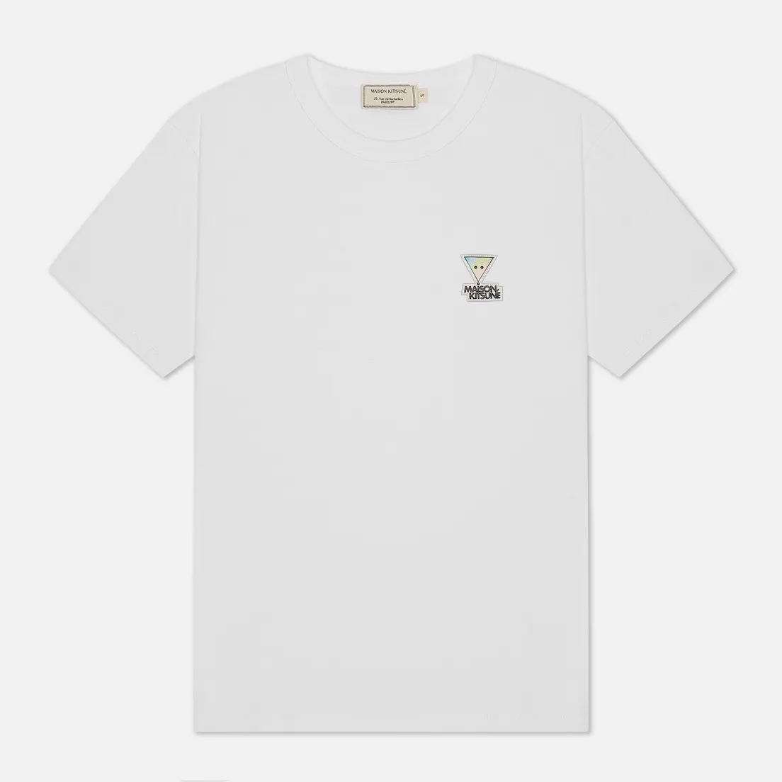 Maison Kitsune Женская футболка Hologram Triangle Fox Patch
