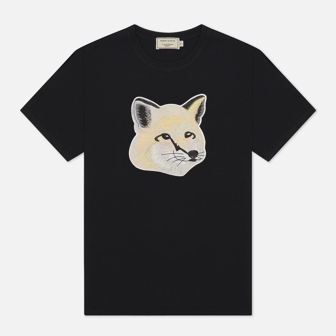 Maison Kitsune Женская футболка Pastel Fox Head Embroidery