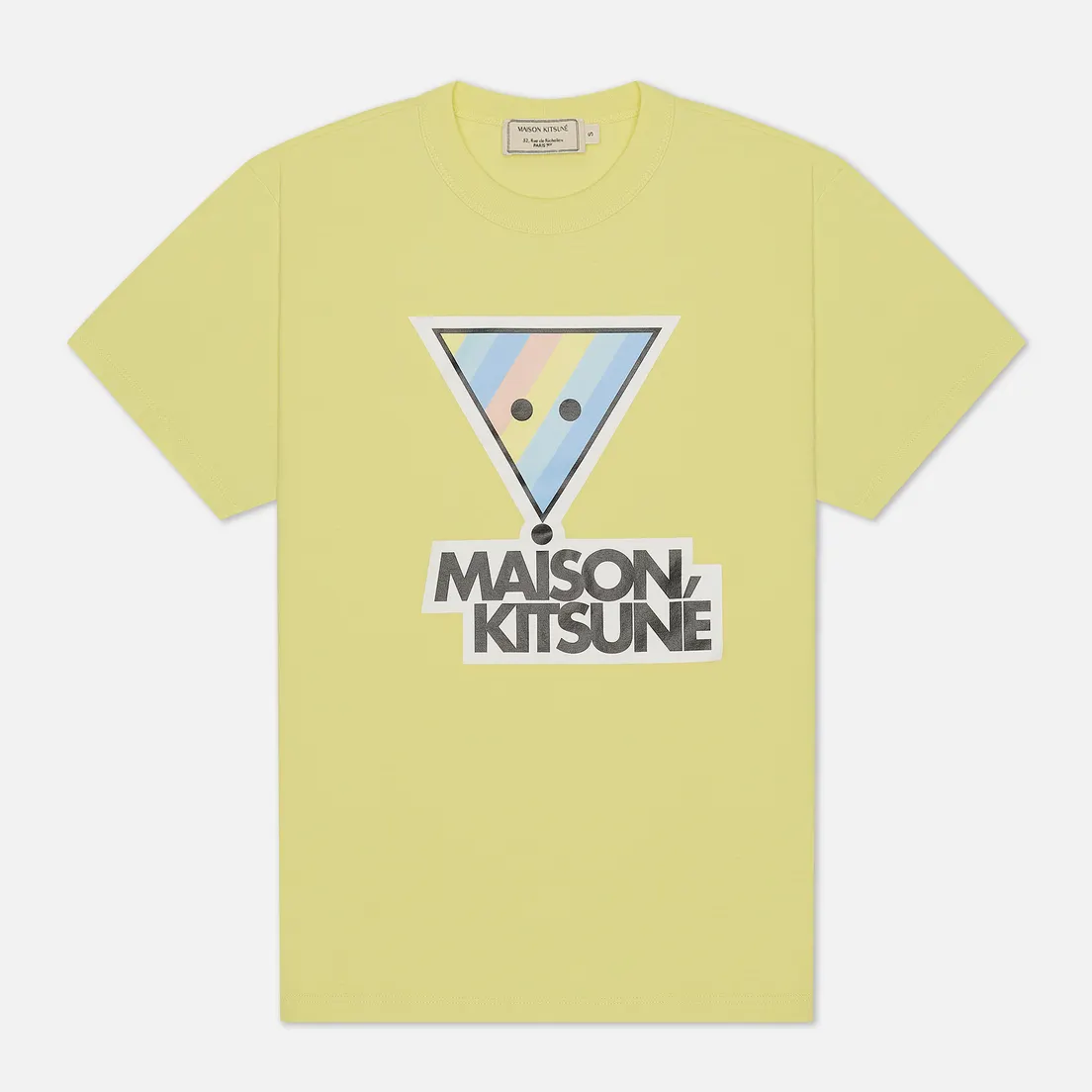 Maison Kitsune Женская футболка Rainbow Triangle Fox Print