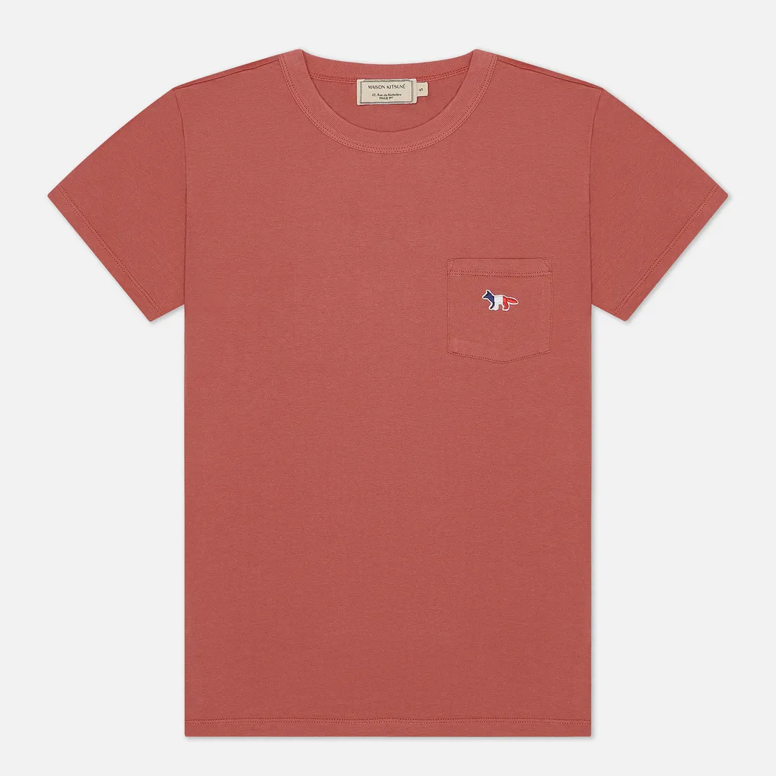 Maison Kitsune Женская футболка Tricolor Fox Patch