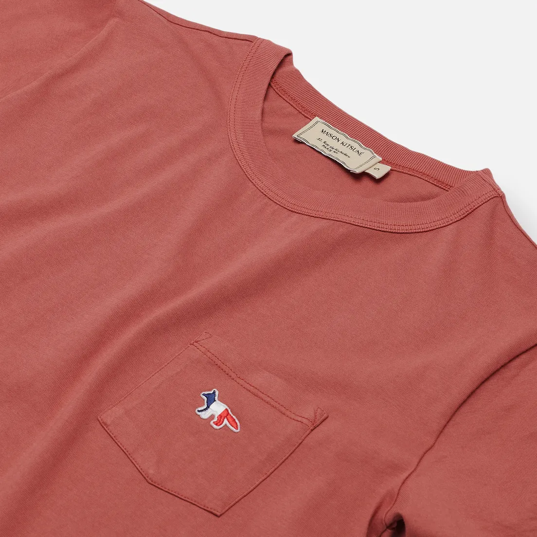 Maison Kitsune Женская футболка Tricolor Fox Patch