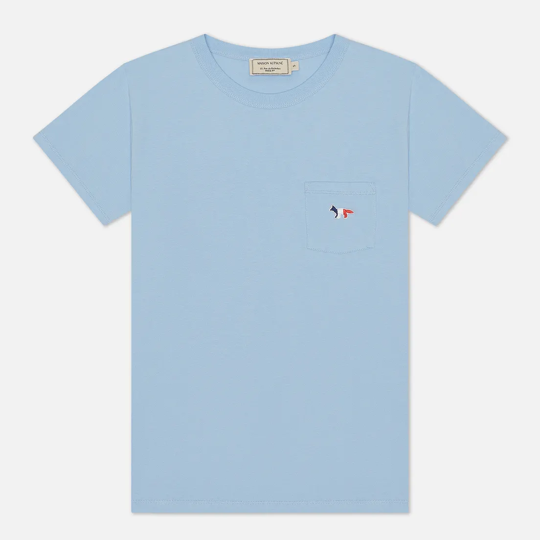 Maison Kitsune Женская футболка Tricolor Fox Patch
