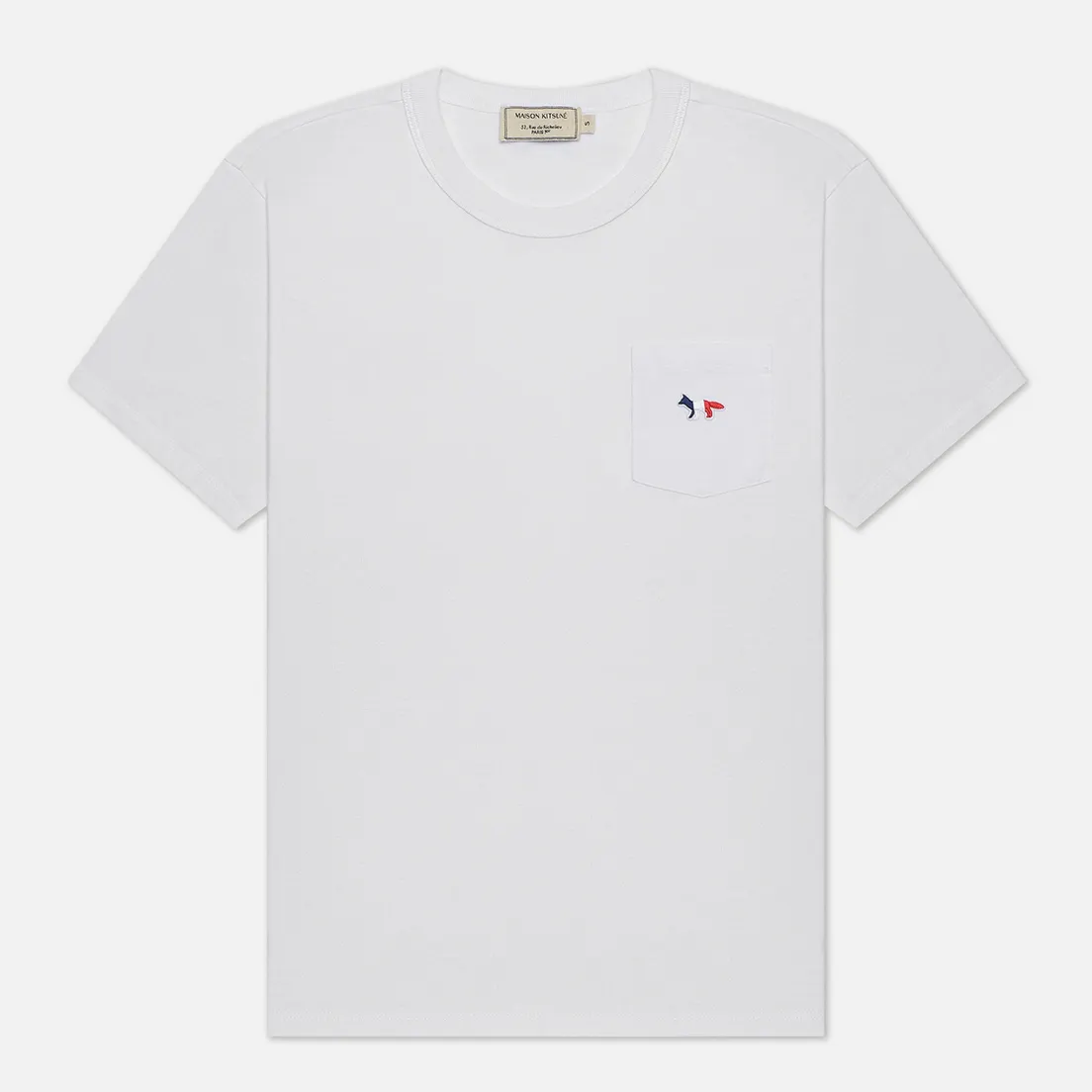 Maison Kitsune Женская футболка Tricolor Fox Patch