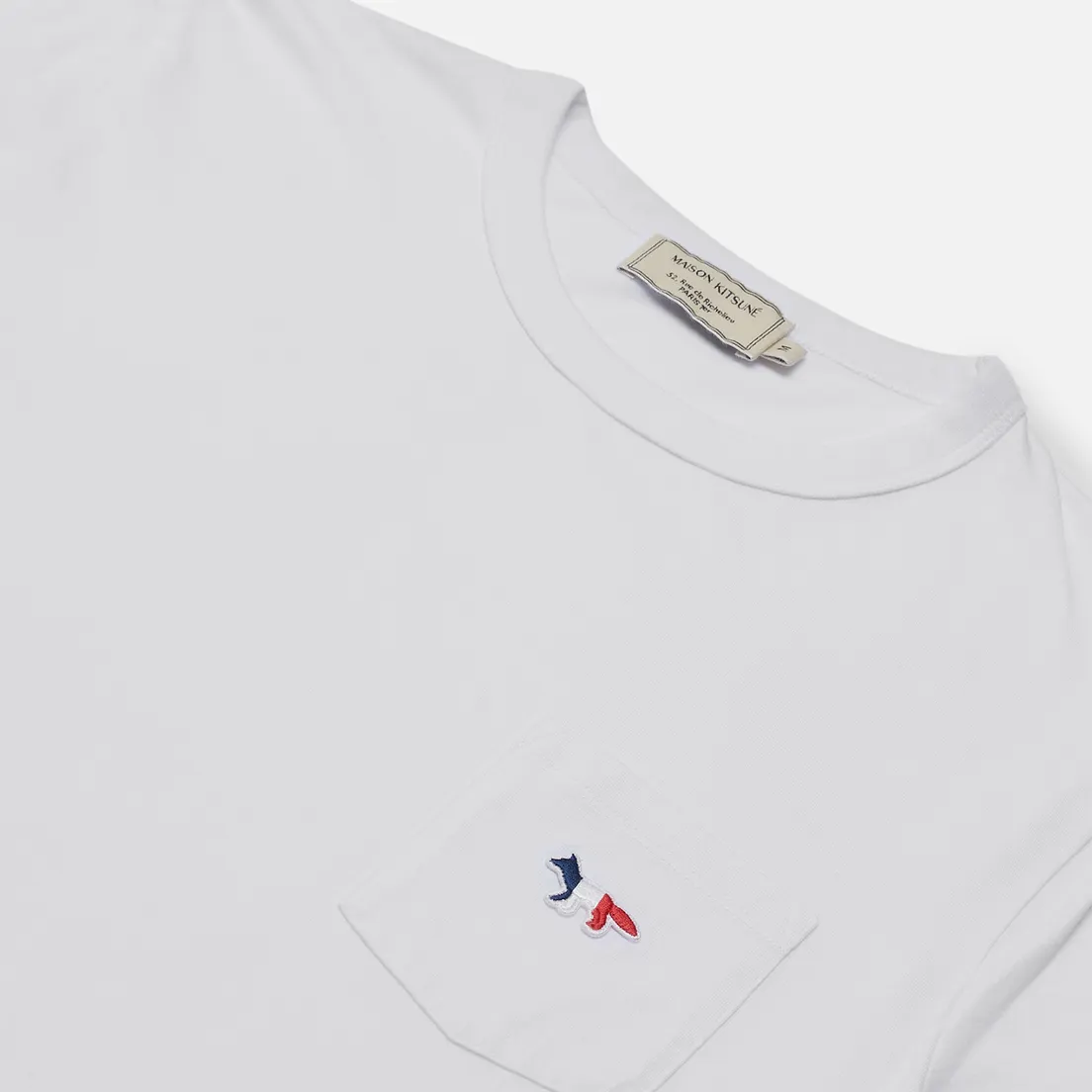 Maison Kitsune Женская футболка Tricolor Fox Patch